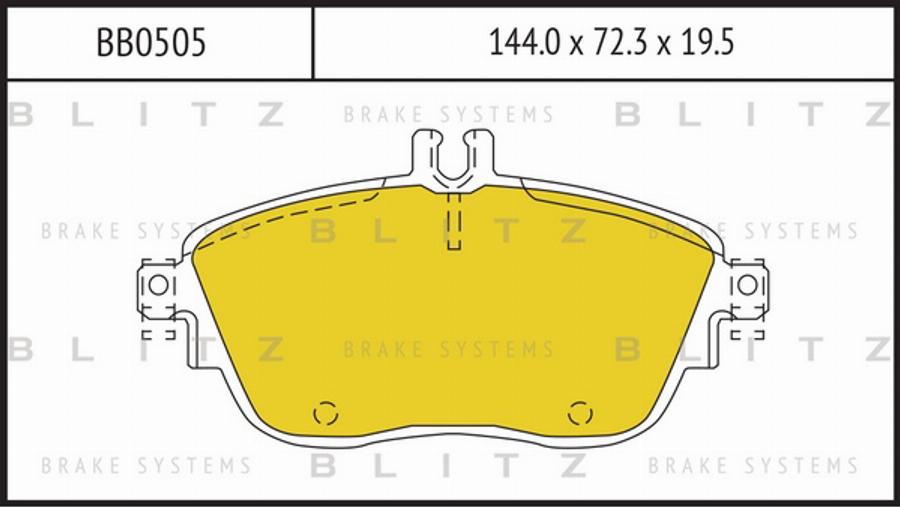 Blitz BB0505 - Kit pastiglie freno, Freno a disco autozon.pro