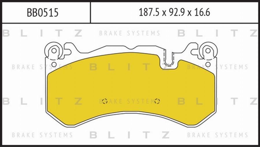 Blitz BB0515 - Kit pastiglie freno, Freno a disco autozon.pro