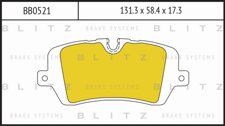 Blitz BB0521 - Kit pastiglie freno, Freno a disco autozon.pro