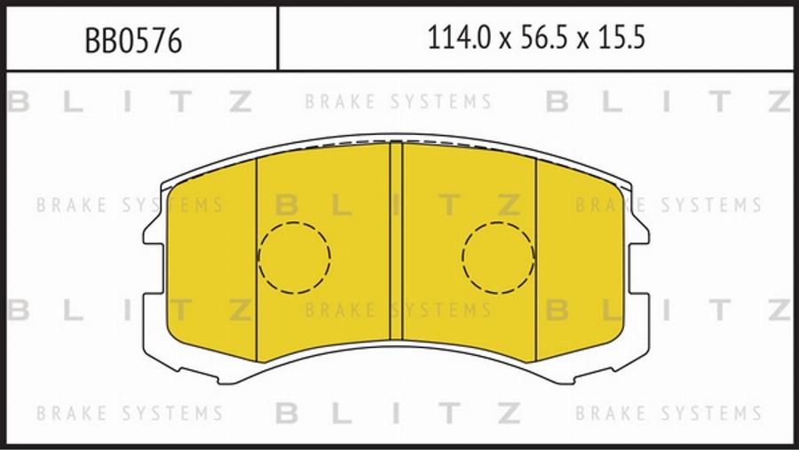 Blitz BB0576 - Kit pastiglie freno, Freno a disco autozon.pro