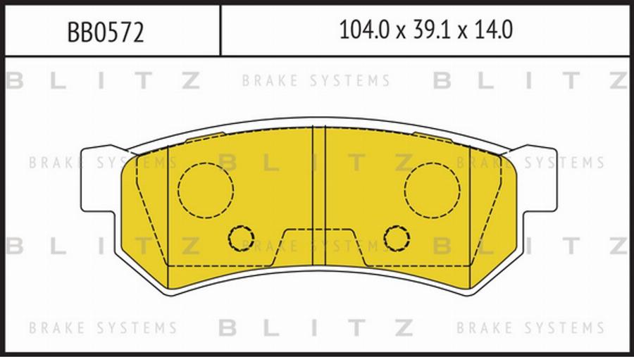 Blitz BB0572 - Kit pastiglie freno, Freno a disco autozon.pro