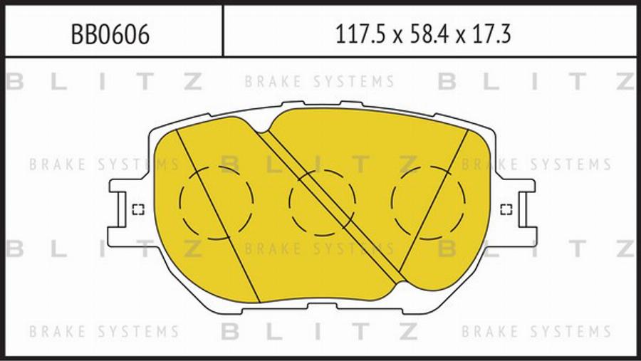 Blitz BB0606 - Kit pastiglie freno, Freno a disco autozon.pro