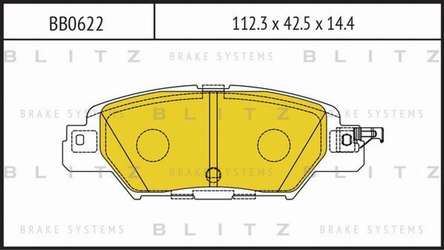 Blitz BB0622 - Kit pastiglie freno, Freno a disco autozon.pro