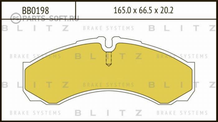 Blitz BB0198 - Kit pastiglie freno, Freno a disco autozon.pro