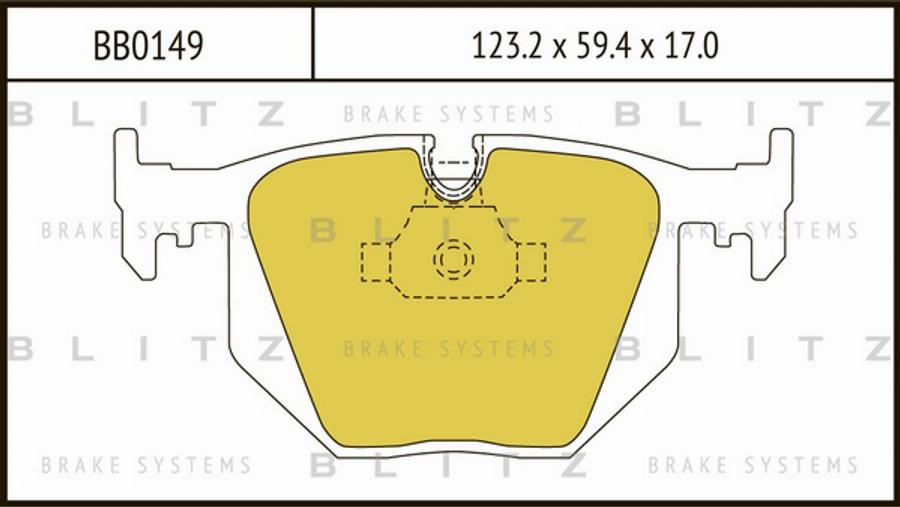 Blitz BB0149 - Kit pastiglie freno, Freno a disco autozon.pro