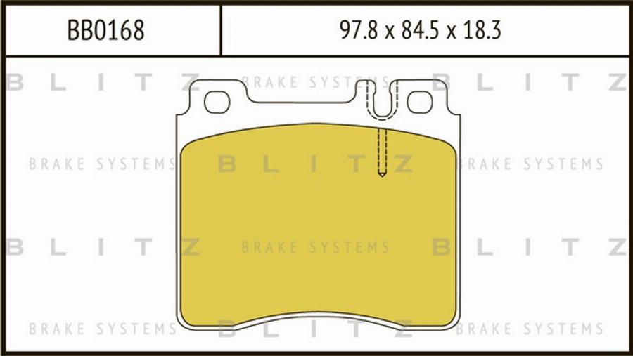 Blitz BB0168 - Kit pastiglie freno, Freno a disco autozon.pro