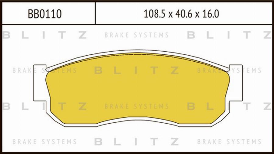 Blitz BB0110 - Kit pastiglie freno, Freno a disco autozon.pro