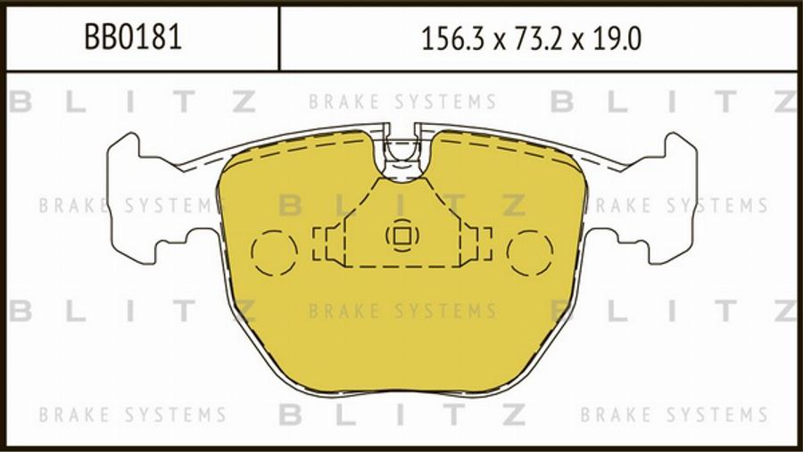 Blitz BB0181 - Kit pastiglie freno, Freno a disco autozon.pro