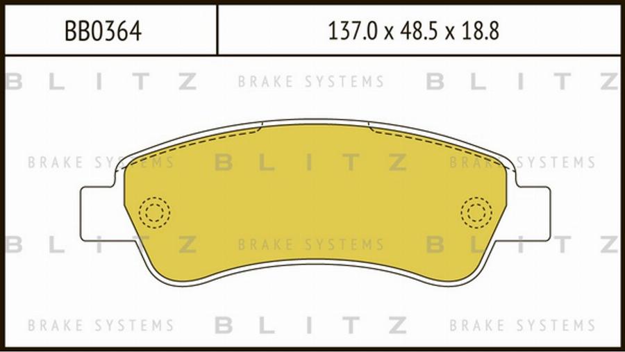 Blitz BB0364 - Kit pastiglie freno, Freno a disco autozon.pro