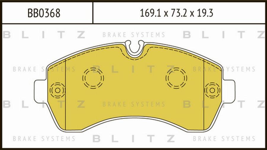 Blitz BB0368 - Kit pastiglie freno, Freno a disco autozon.pro