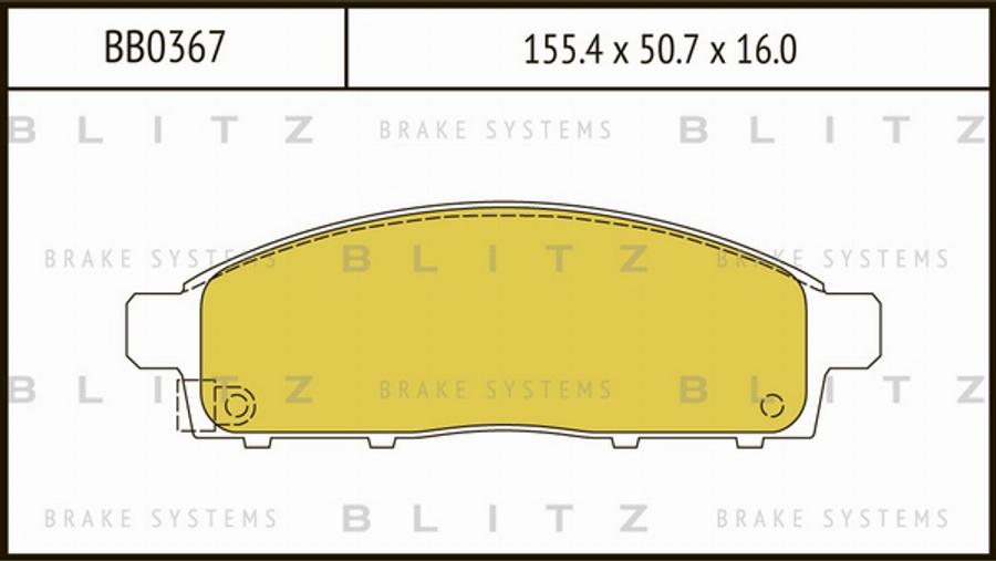 Blitz BB0367 - Kit pastiglie freno, Freno a disco autozon.pro