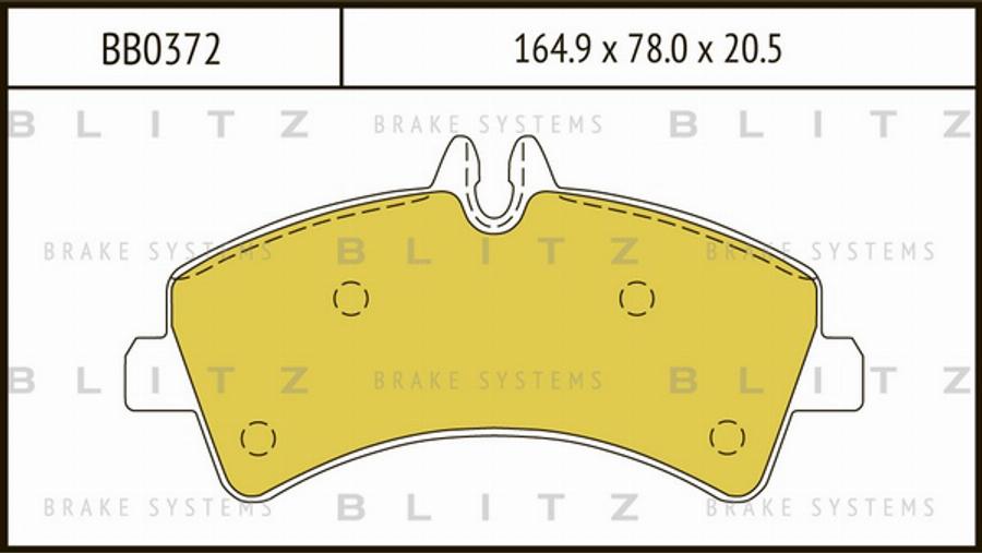 Blitz BB0372 - Kit pastiglie freno, Freno a disco autozon.pro