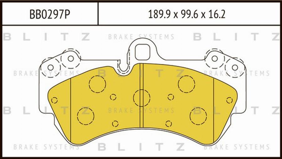 Blitz BB0297P - Kit pastiglie freno, Freno a disco autozon.pro