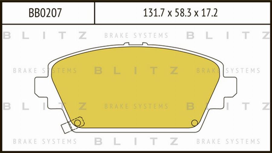 Blitz BB0207 - Kit pastiglie freno, Freno a disco autozon.pro