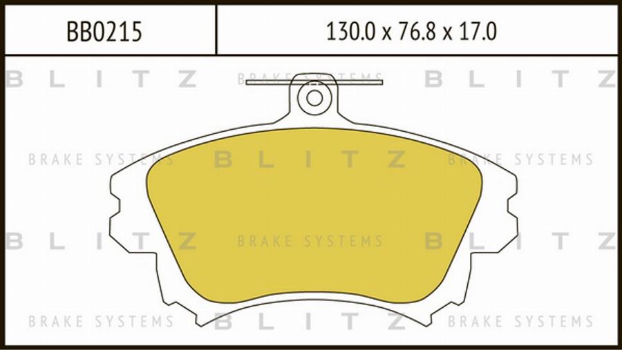 Blitz BB0215 - Kit pastiglie freno, Freno a disco autozon.pro