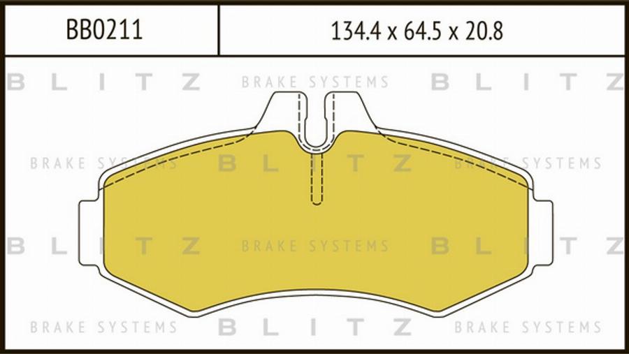 Blitz BB0211 - Kit pastiglie freno, Freno a disco autozon.pro