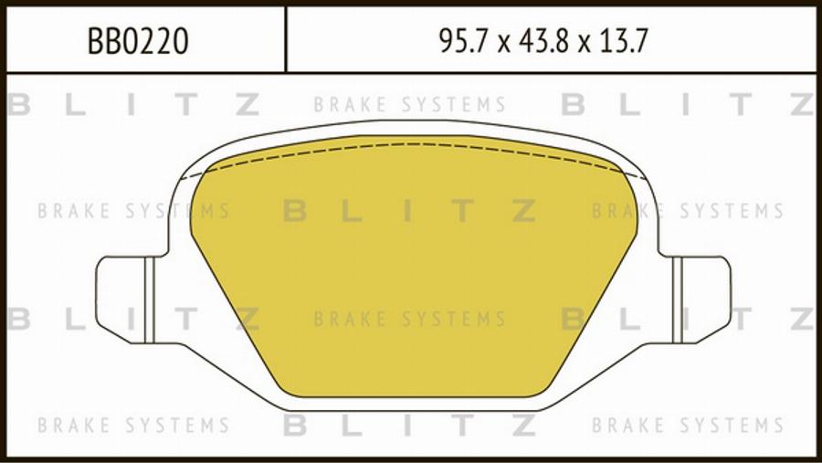 Blitz BB0220 - Kit pastiglie freno, Freno a disco autozon.pro