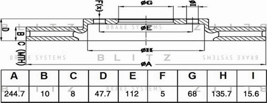 Blitz BS0490 - Discofreno autozon.pro