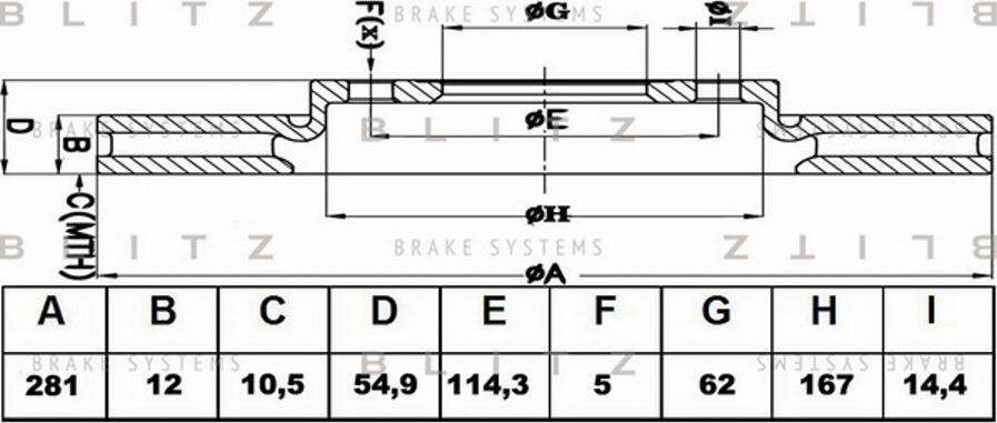 Blitz BS0417 - Discofreno autozon.pro