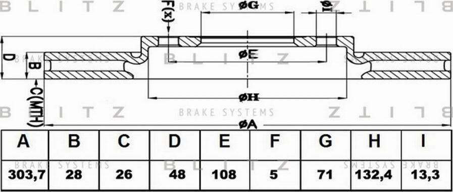 Blitz BS0439 - Discofreno autozon.pro