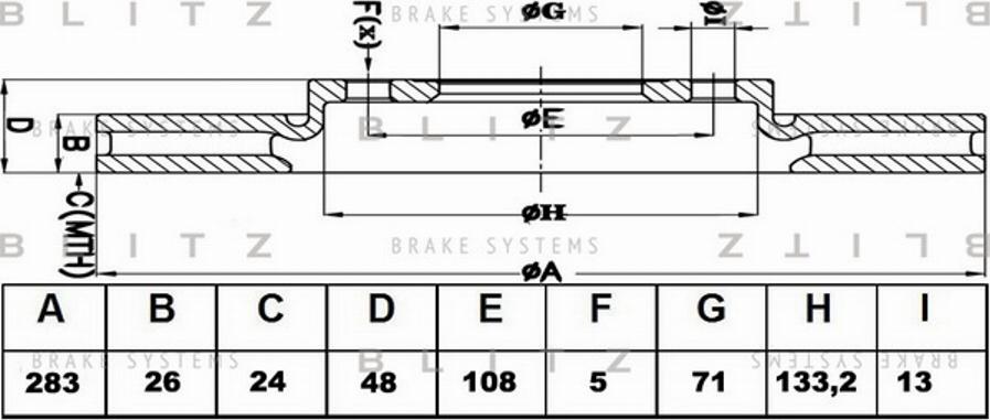 Blitz BS0422 - Discofreno autozon.pro