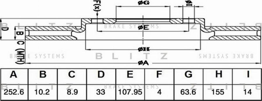 Blitz BS0511 - Discofreno autozon.pro