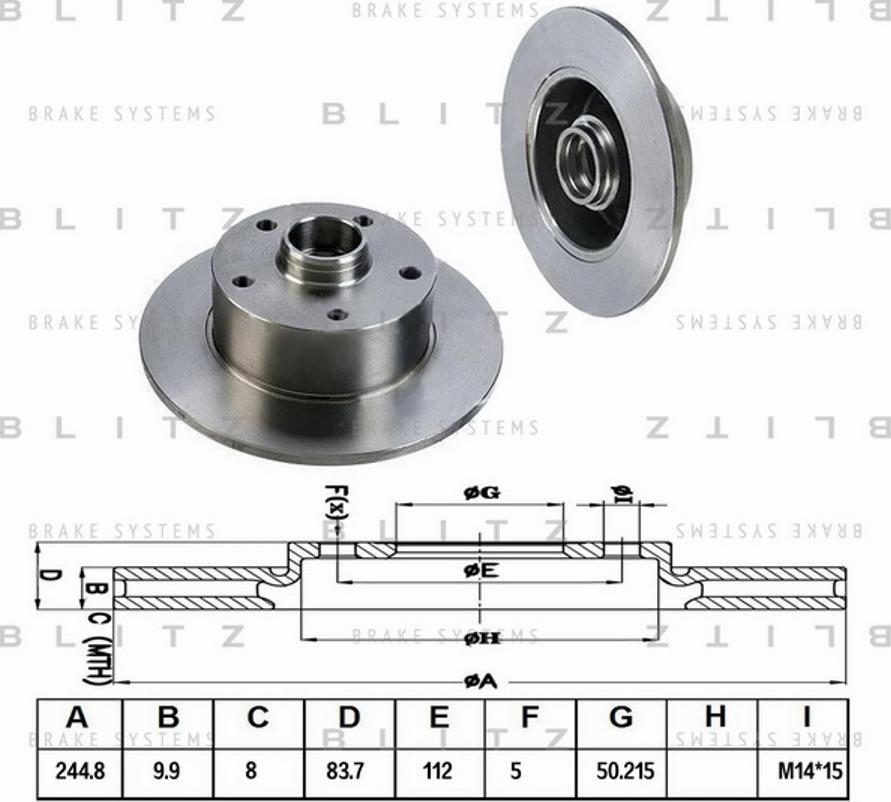 Blitz BS0145 - Discofreno autozon.pro