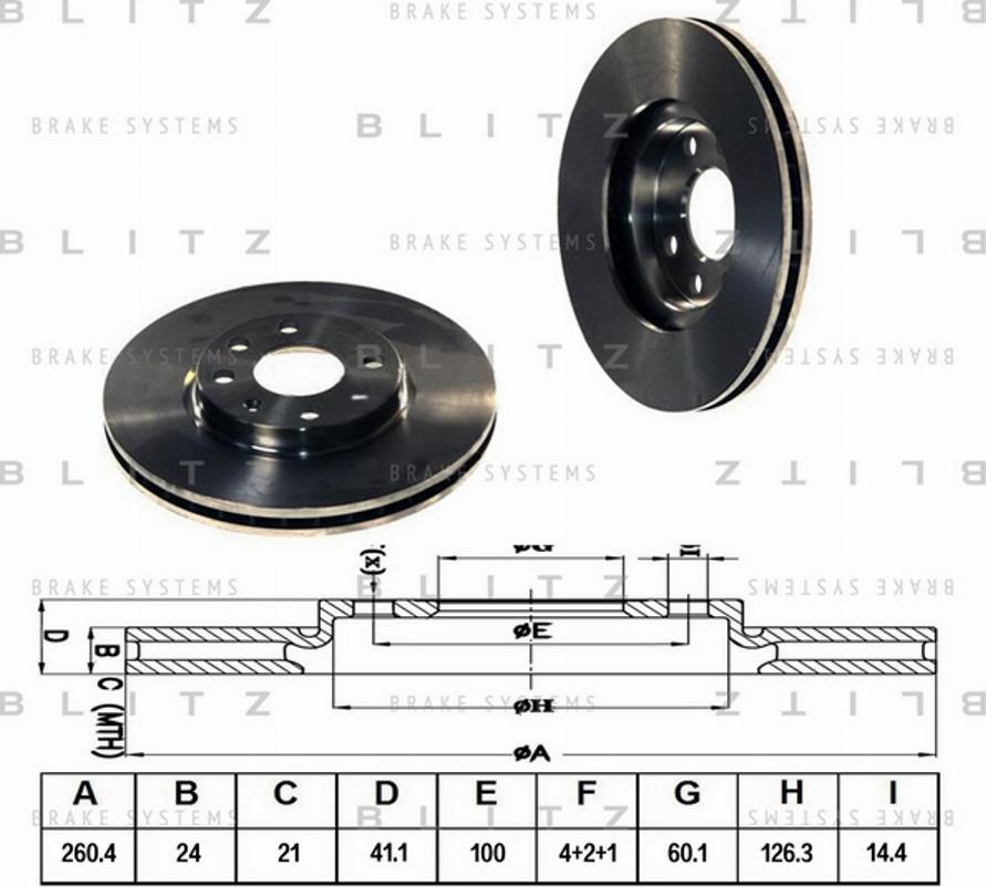 Blitz BS0143 - Discofreno autozon.pro