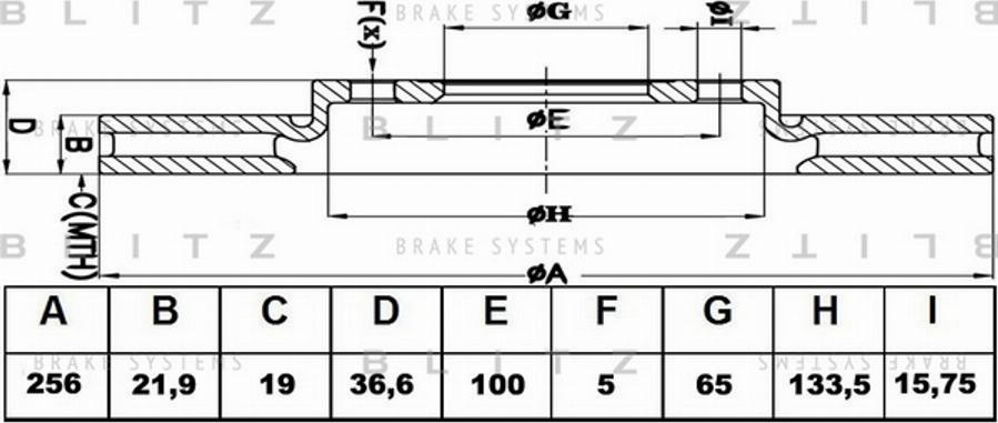 Blitz BS0153 - Discofreno autozon.pro