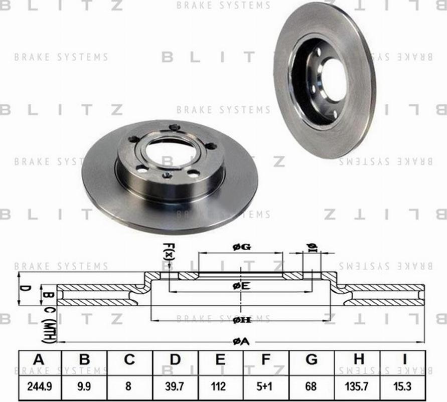 Blitz BS0168 - Discofreno autozon.pro