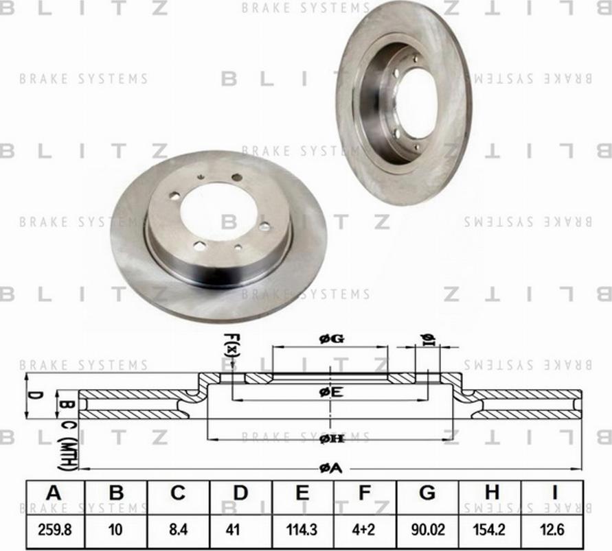 Blitz BS0163 - Discofreno autozon.pro