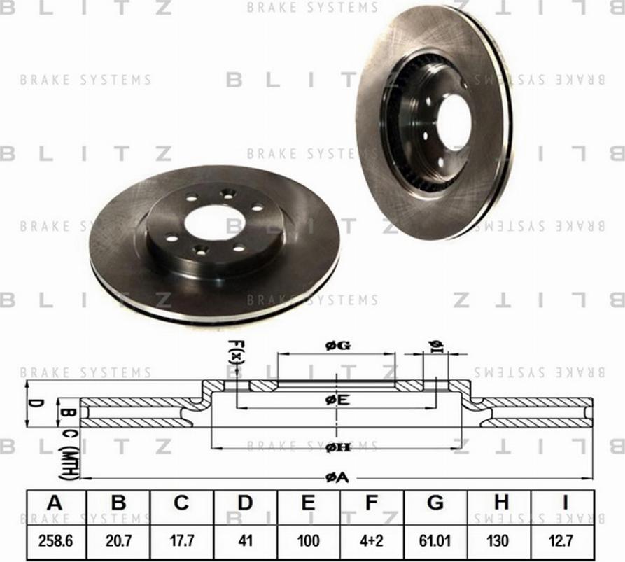 Blitz BS0105 - Discofreno autozon.pro