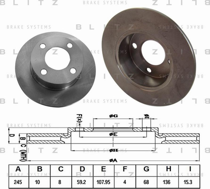 Blitz BS0102 - Discofreno autozon.pro