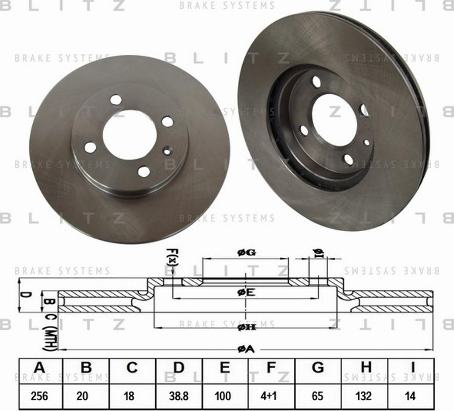 Blitz BS0110 - Kit freno, Freno a disco autozon.pro