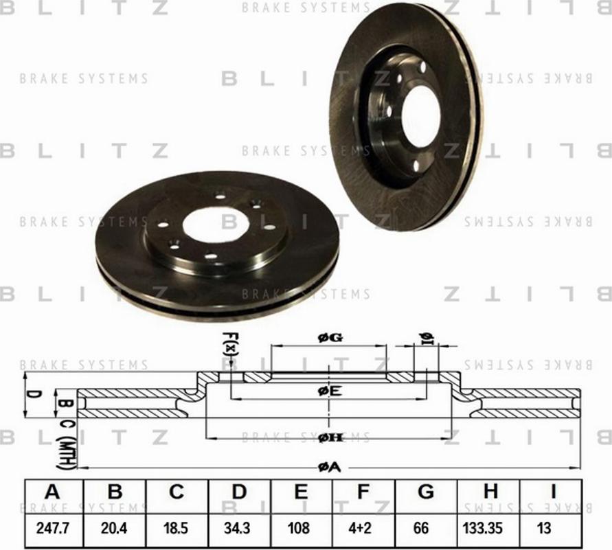 Blitz BS0117 - Discofreno autozon.pro