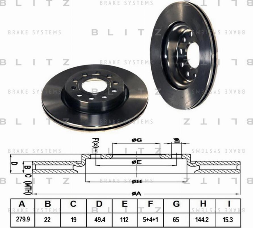 Blitz BS0185 - Discofreno autozon.pro