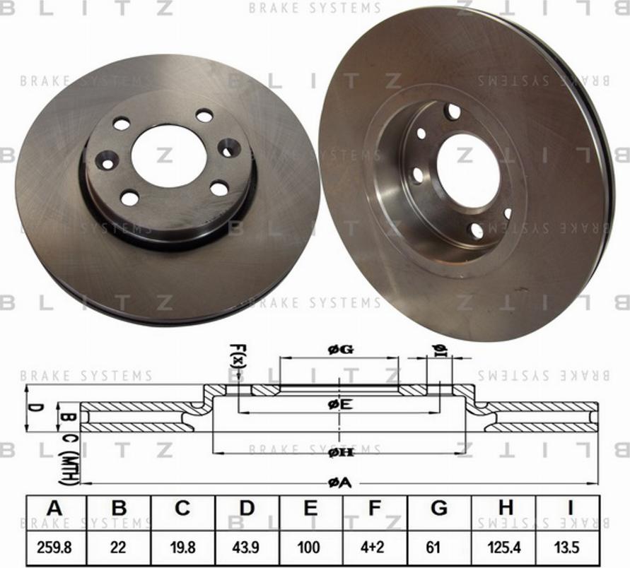 Blitz BS0187 - Discofreno autozon.pro