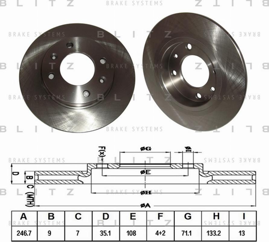 Blitz BS0134 - Discofreno autozon.pro