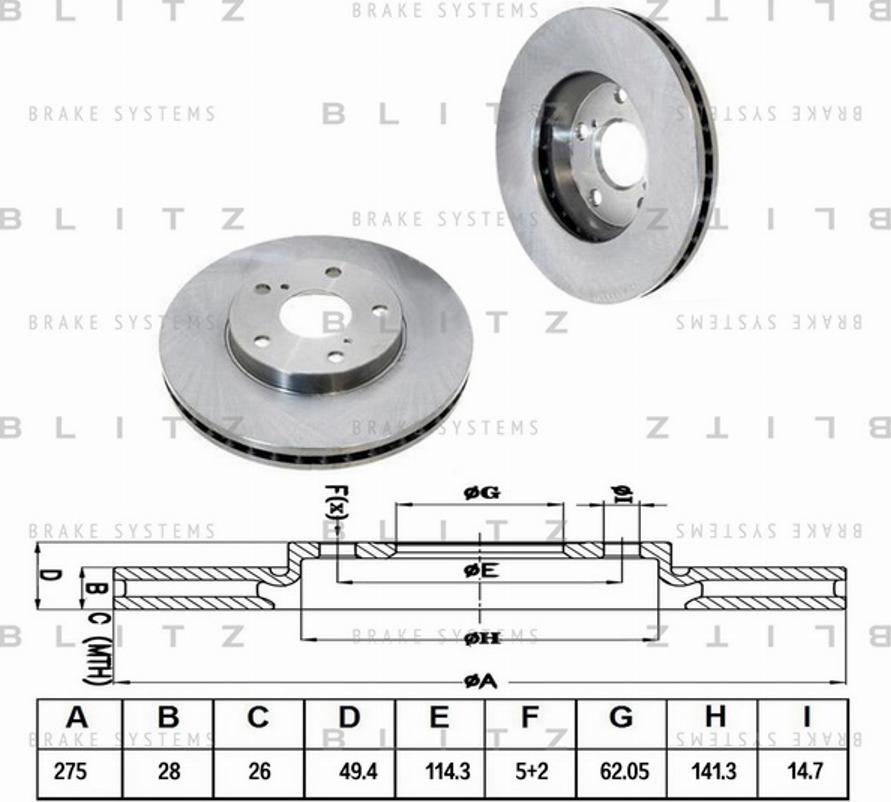 Blitz BS0137 - Discofreno autozon.pro