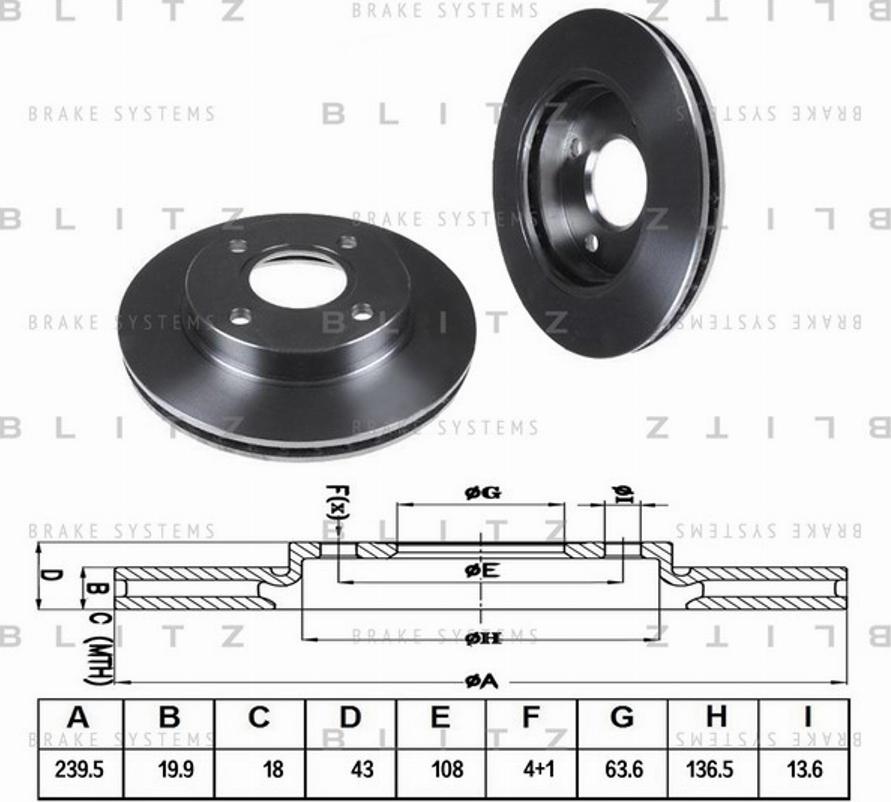 Blitz BS0125 - Discofreno autozon.pro