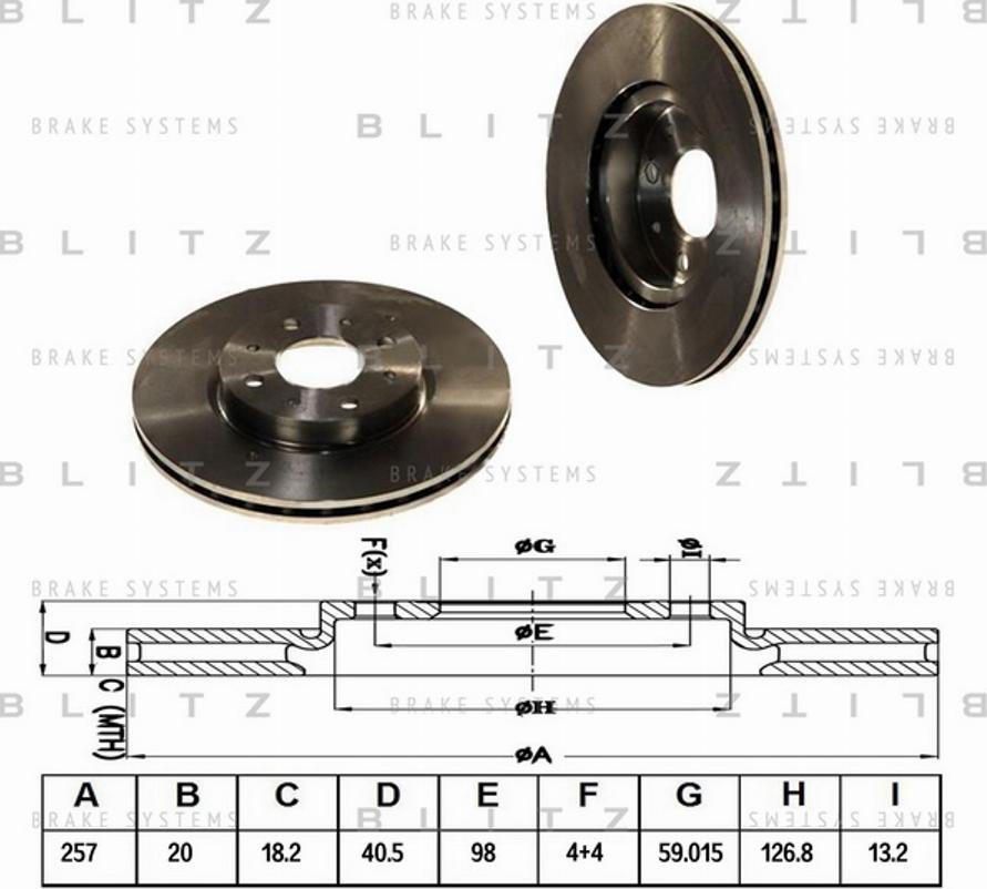 Blitz BS0126 - Discofreno autozon.pro