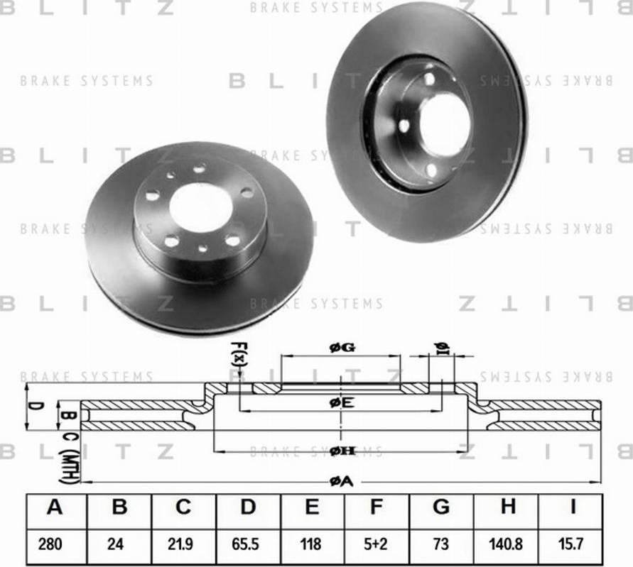 Blitz BS0120 - Discofreno autozon.pro