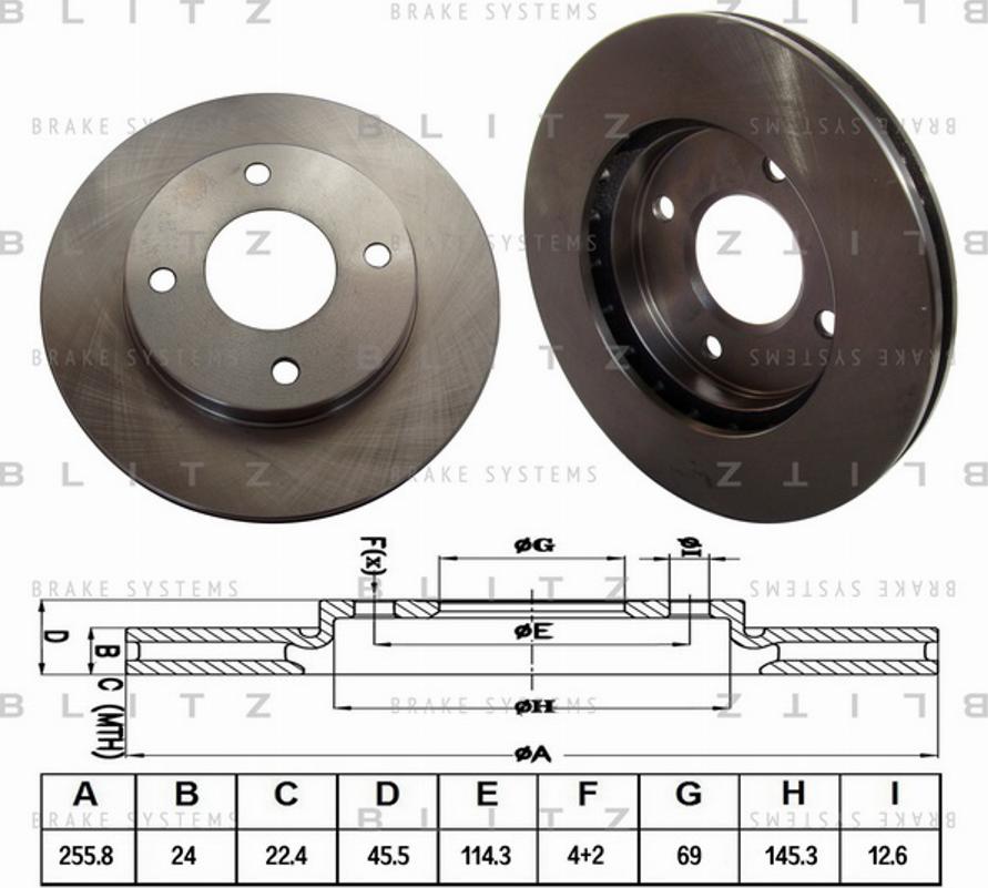 Blitz BS0127 - Discofreno autozon.pro