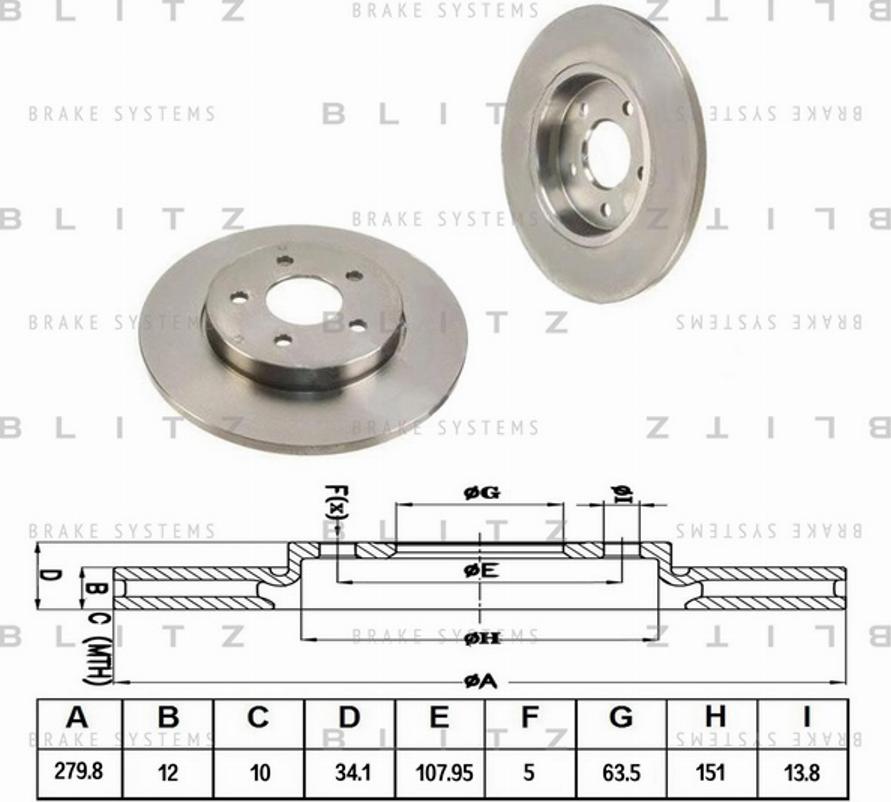 Blitz BS0177 - Discofreno autozon.pro