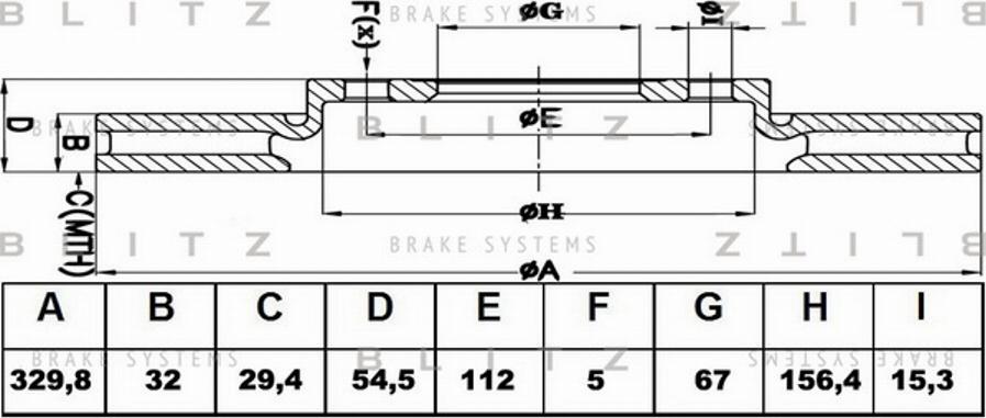 Blitz BS0392 - Discofreno autozon.pro