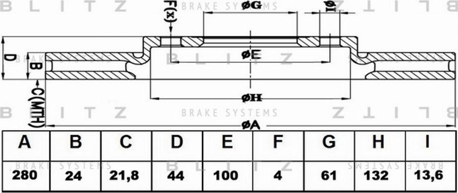 Blitz BS0359 - Discofreno autozon.pro