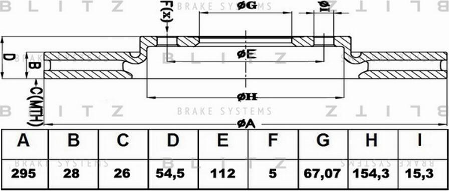 Blitz BS0363 - Discofreno autozon.pro