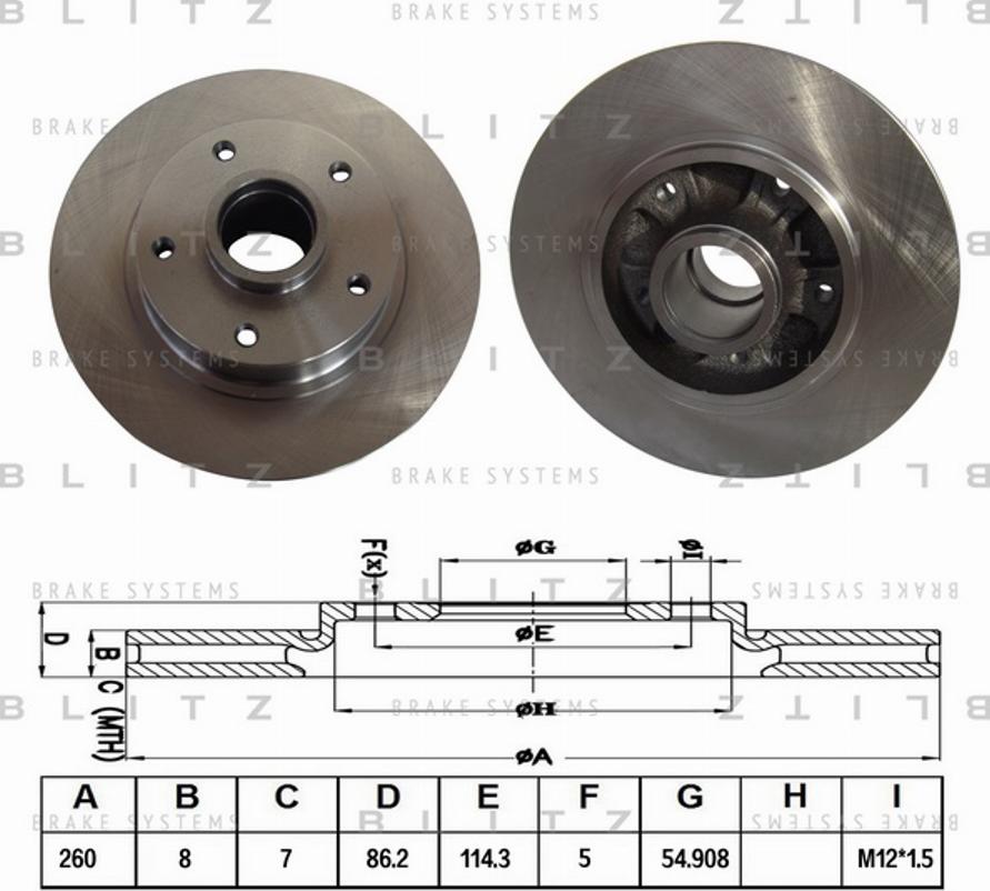 Blitz BS0301 - Discofreno autozon.pro