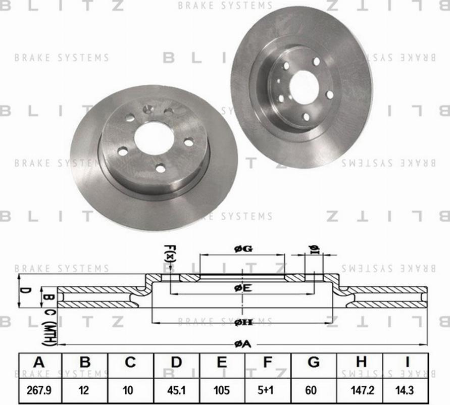 Blitz BS0312 - Discofreno autozon.pro