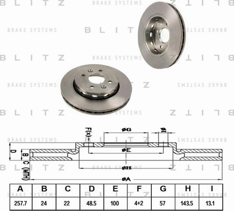 Blitz BS0317 - Discofreno autozon.pro